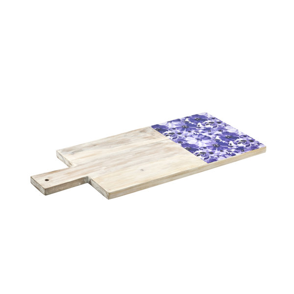 Godinger Silver Art Co Claro Whitewash Blue Floral Cutting Board Wayfair